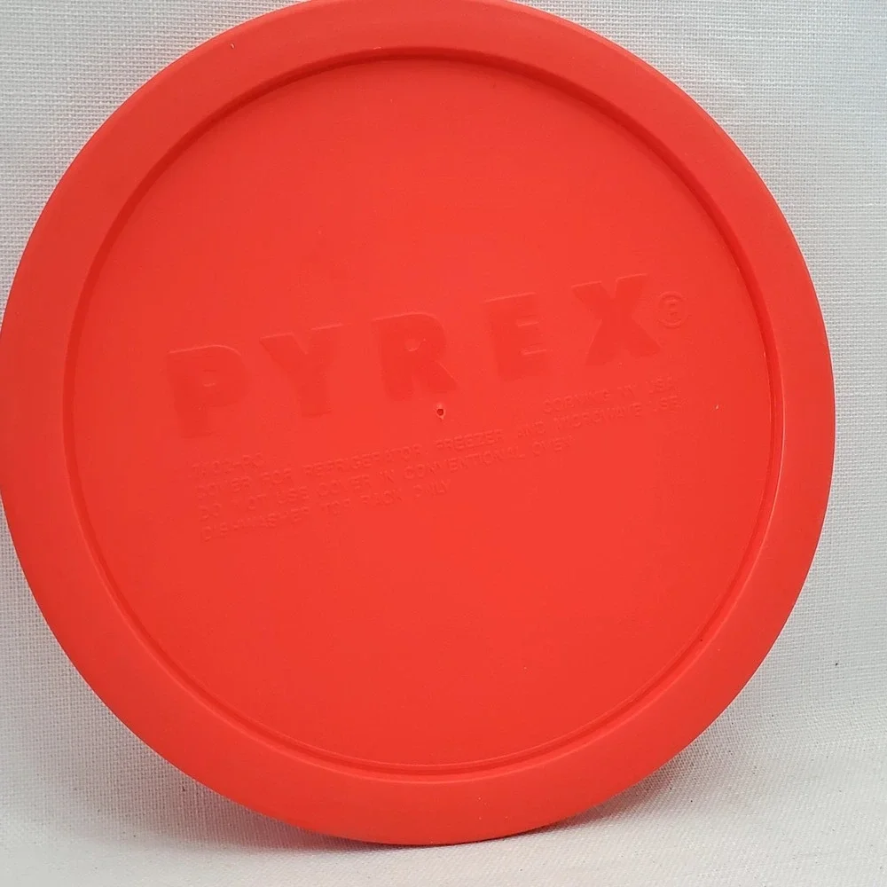 Vintage Pyrex Red Plastic Lid 7402-PC Fridge Freezer Cover‎ Lid Only